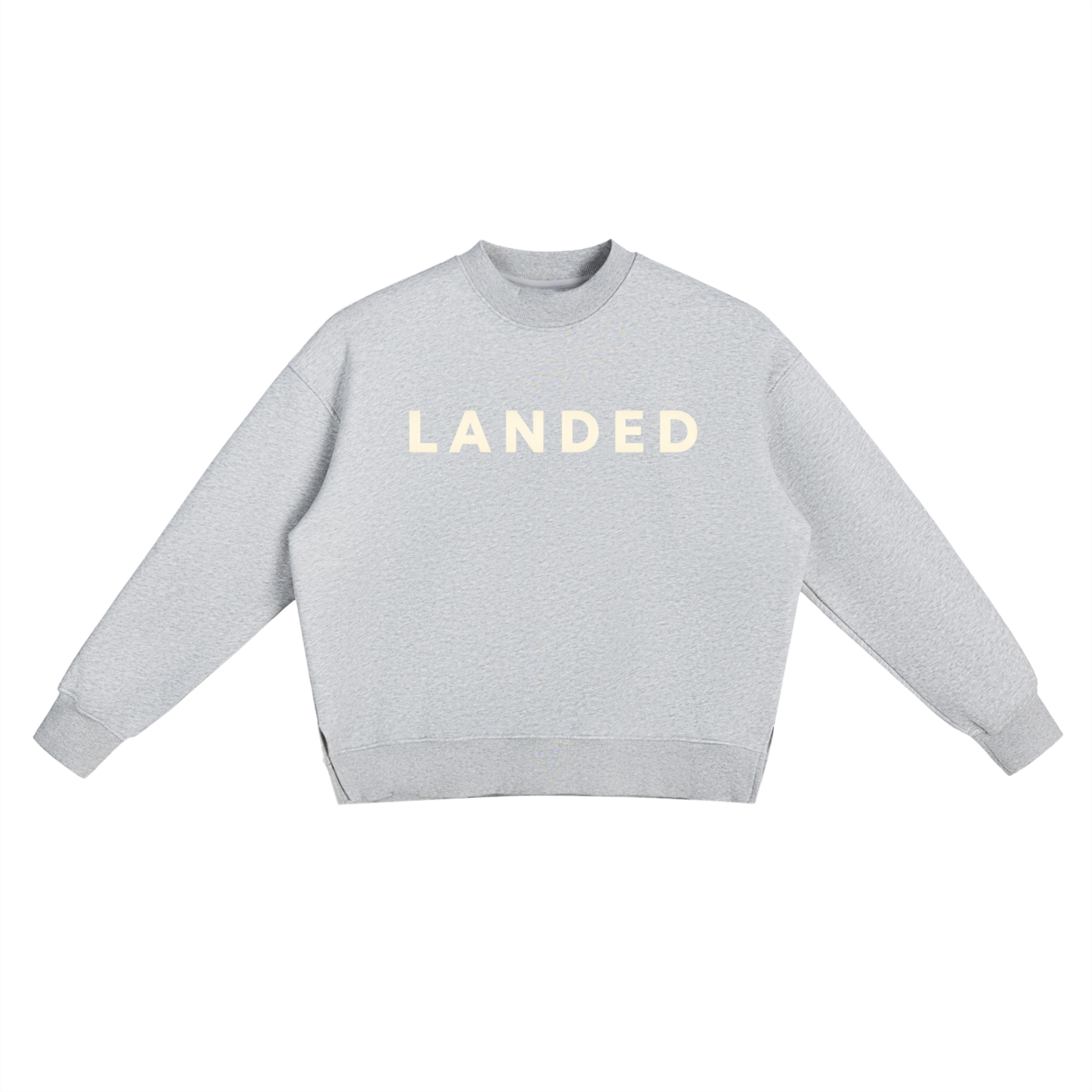 LANDED Essentials Side Slit Crewneck Sweatshirt