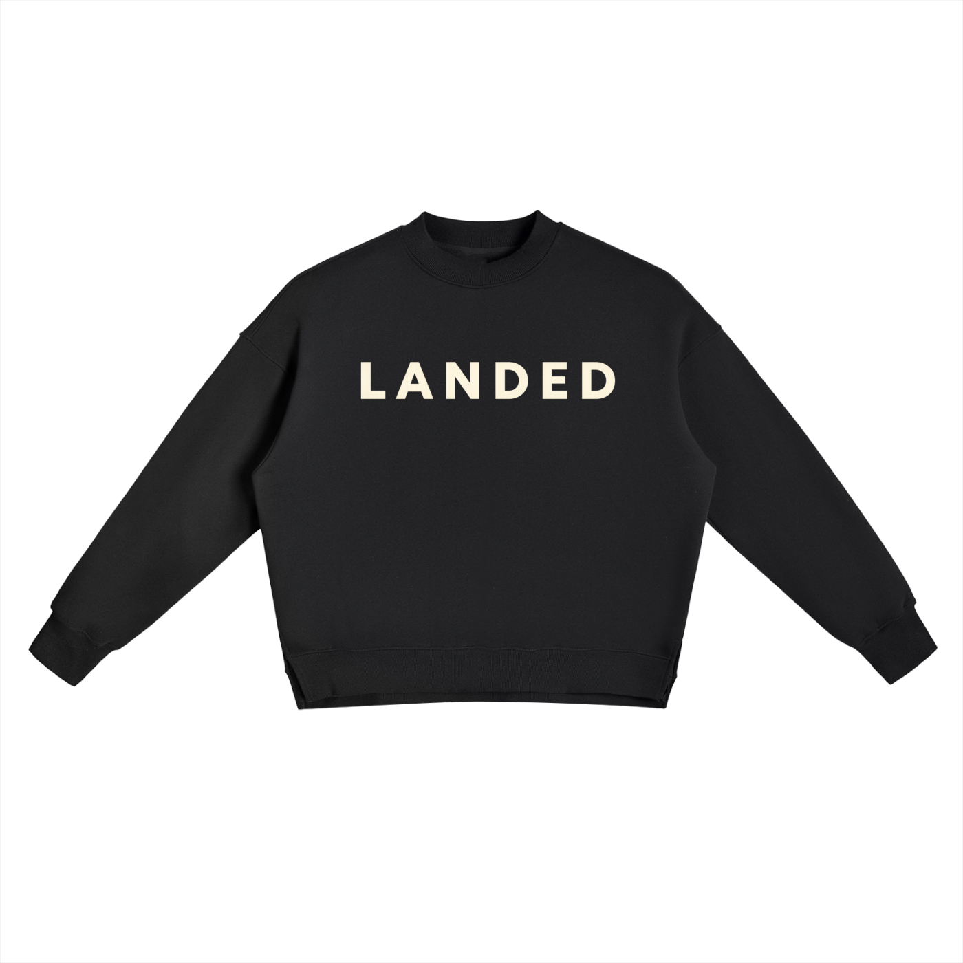 LANDED Essentials Side Slit Crewneck Sweatshirt