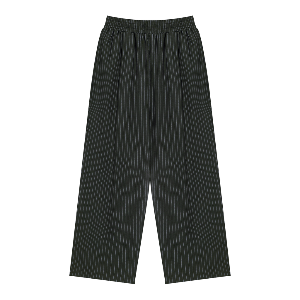 LANDED Striped Pleated Pants